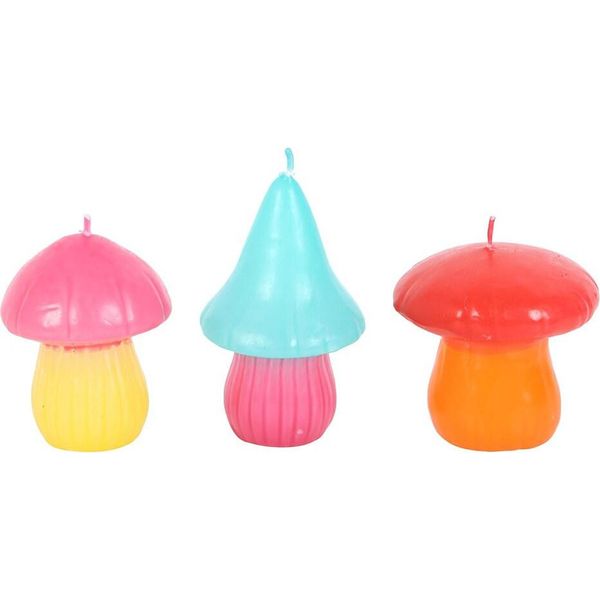 Something Different - Candele "Funky Fungi"", Confezione Da 3 Funghi SD6595 (Taglia Unica) (Colorato)"-image