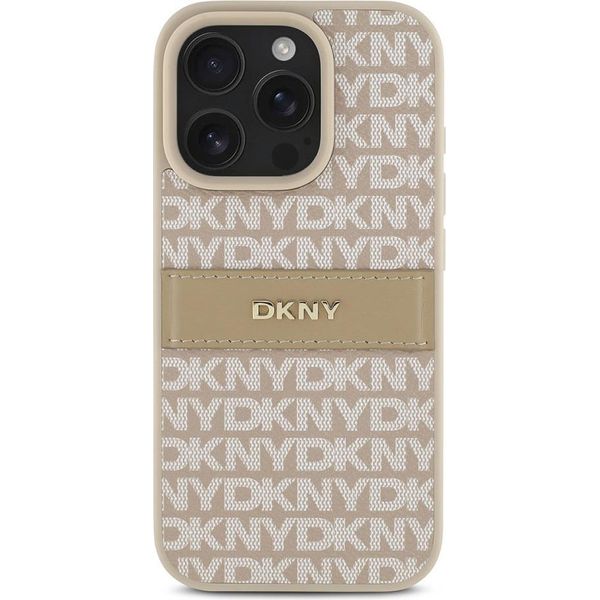 Dkny, Custodia Protettiva Con Motivo A Righe Tono Su Tono Per Apple Iphone 16 Pro, Rosa-image