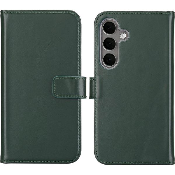 Custodia Per Samsung Galaxy S25 Plus - Vera Pelle - Custodia Selencia Flap - Verde-image