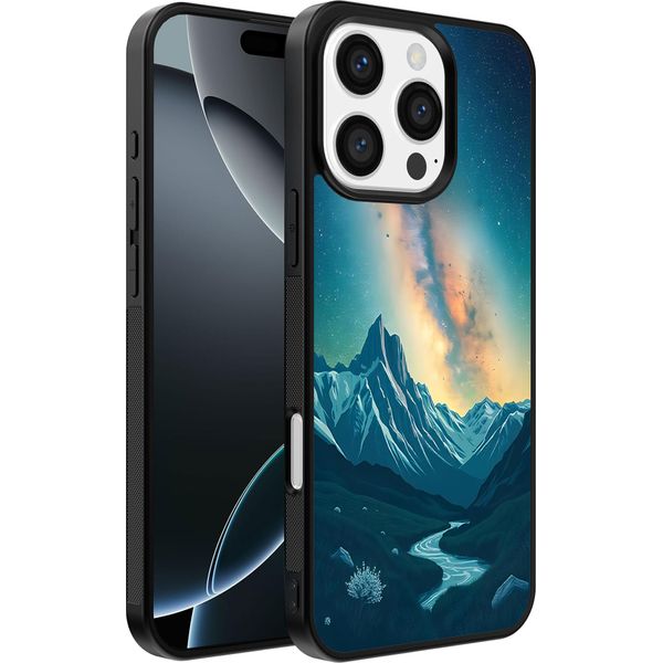 Smartphonica Custodia Per Iphone 16 Pro Con Impronta Del Cielo Stellato - Custodia Backcover In Tpu Con Design Spaziale E A Forma Di Via Lattea-image