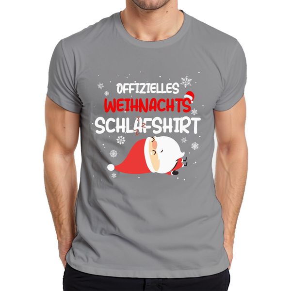 Maglietta Ufficiale Di Natale Babbo Natale Babbo Natale - Natale Natale Maglietta Da Uomo, Grigio, 3XL-image