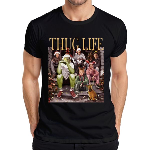 Maglietta Thug Life Retro Christmas Films - Christmas Xmas Uomo, Nero, Xxl-image
