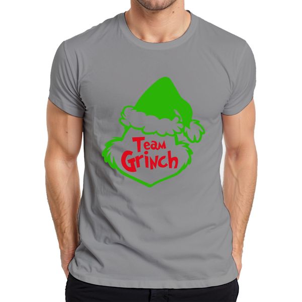 Maglietta Da Uomo Team Grinch Christmas Outfit Anti-Christmas - Christmas Xmas, Grigio, S-image