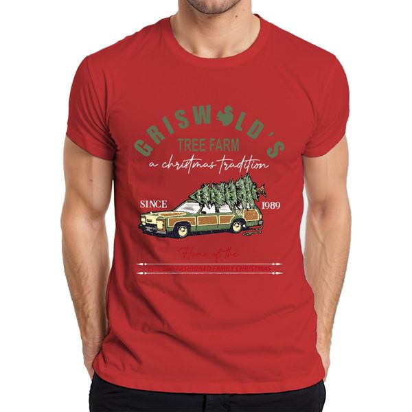 Maglietta Da Uomo Griswold's Tree Farm Family Christmas - Christmas Xmas, Rosso, L-image