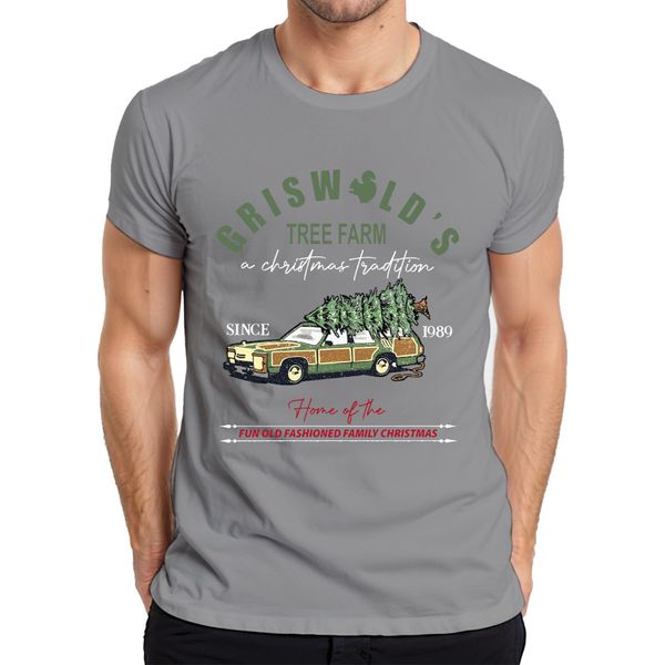 Maglietta Da Uomo Griswold's Tree Farm Family Christmas - Christmas Xmas, Grigio, Xl-image