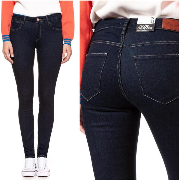 Wrangler, Jeans Da Donna, Skinny Fit, Skinny, W26 L32, Blau, Jeans, Baggyjeans, Buggy-image