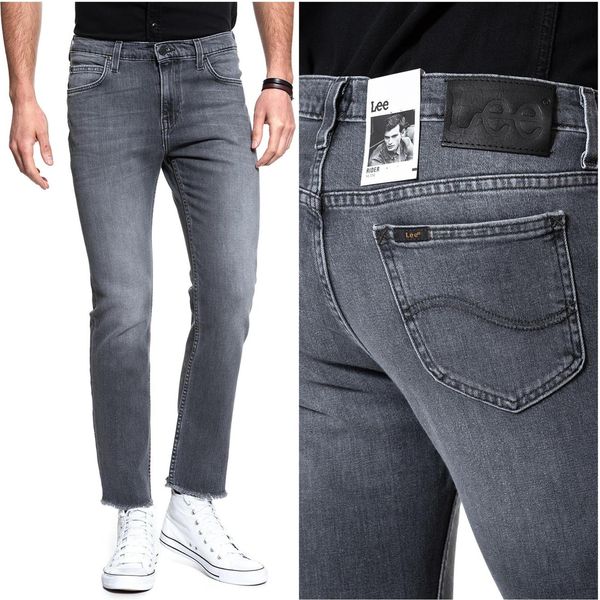 Lee, Jeanshosen, Slim Fit, Rider, W29 L34, Grau, Jeans, Baggyjeans, Buggy-image