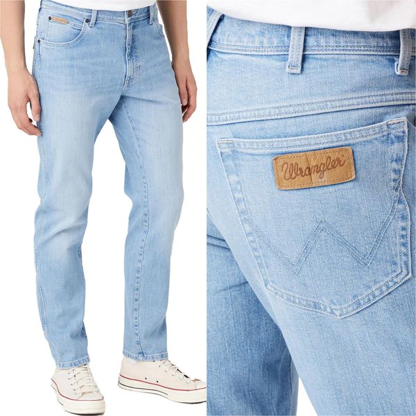 Wrangler, Jeanshosen Da Uomo, Vestibilità Dritta, Texas Taper, W34 L30, Blau, Jeans, Baggyjeans, Buggy-image