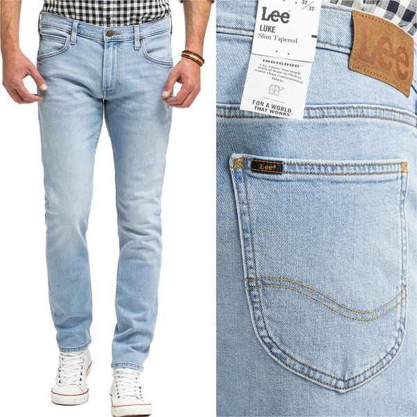 Lee, Jeanshosen Da Donna, Slim Fit, Luke, W34 L32, Blau, Jeans, Baggyjeans, Buggy-image