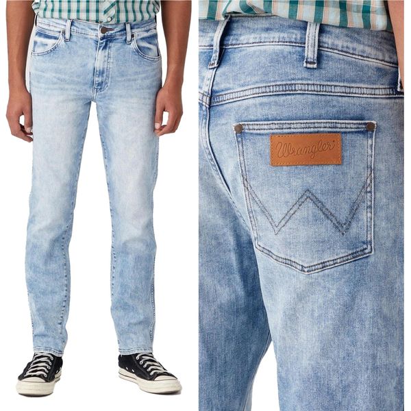 Wrangler, Jeanshosen Per Bambini, Vestibilità Dritta, Larston, W31 L32, Blau, Jeans, Baggyjeans, Buggy-image