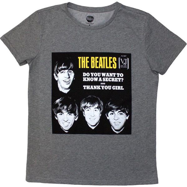 The Beatles - Maglietta "Vj Secret Sleeve"" Da Donna RO12472 (S) (Grigio)"-image