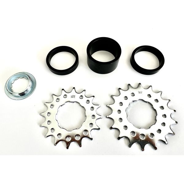 Pignone Contec Single Speed Con 16 + 18 Denti E Set Di Anelli Distanziali-image