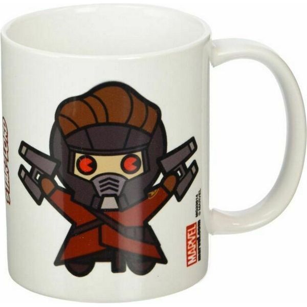Marvel - Tazza Da Caffè, Kawaii PM2755 (Taglia Unica) (Bianco/Grigio/Marrone)-image