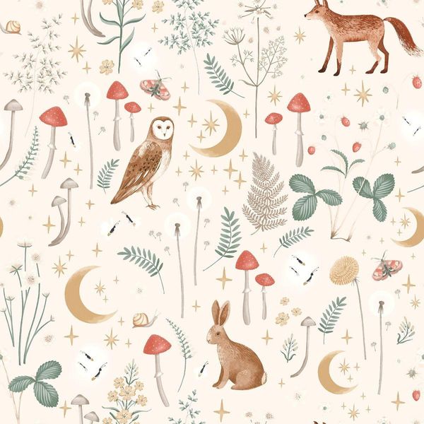 Muriva - Carta Da Parati "Catherine Lansfield Enchanted Twilight"" AG3654 (10 M X 0,5 M) (Naturale)"-image