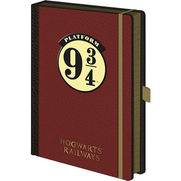 Harry Potter - Taccuino, Piattaforma 9 3/4, A5 BS4596 (Taglia Unica) (Rosso Vino)-image