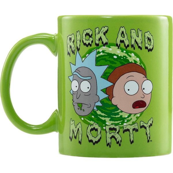 Rick And Morty - Set Tazza/Calzino, Portal PM11004 (Taglia Unica) (Verde)-image