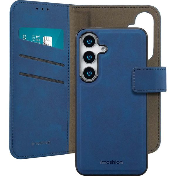 Imoshion Custodia Protettiva Samsung Galaxy S25 Custodia A Libro Lussuosa Custodia Per Cellulare Per Samsung Galaxy S25 - Blu-image