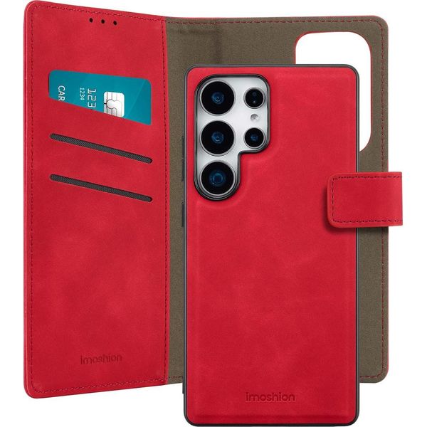 Imoshion Custodia Protettiva Samsung Galaxy S25 Ultra Custodia A Libro Lussuosa Custodia Per Telefono Cellulare Per Samsung Galaxy S25 Ultra - Rosso-image