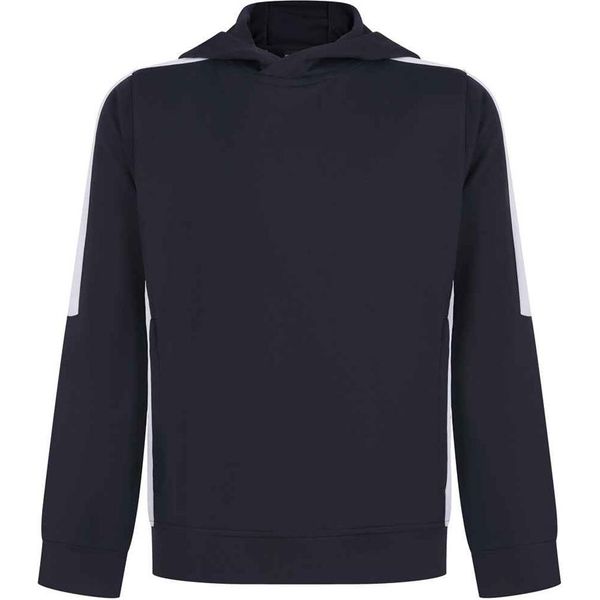 Finden & Hales - Felpa Con Cappuccio "Team"" Per Bambini PC6630 (140) (Blu Navy/Bianco)"-image