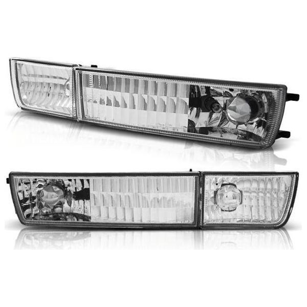 Vetro Trasparente Indicatore Di Direzione / Fendinebbia Per Vw Golf 3 91-97 / Vento 92-98 Cromo-image