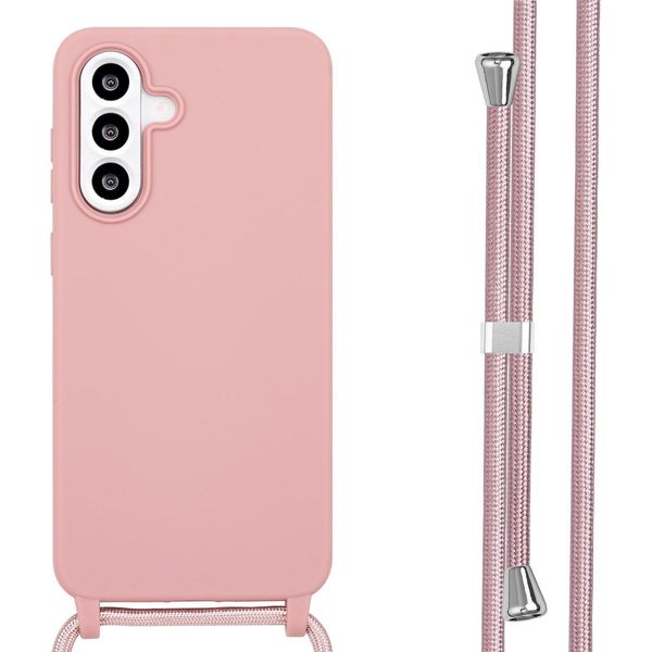 Samsung Galaxy A56 Cover - Silicone - Imoshion Custodia Morbida/Cover Con Cinturino/Copertura Posteriore - Rosa-image