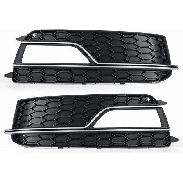 Copertura Griglia Fendinebbia Anteriore Cromata Per Audi A5 S-Line S5 2013-2016 - Sinistra-image