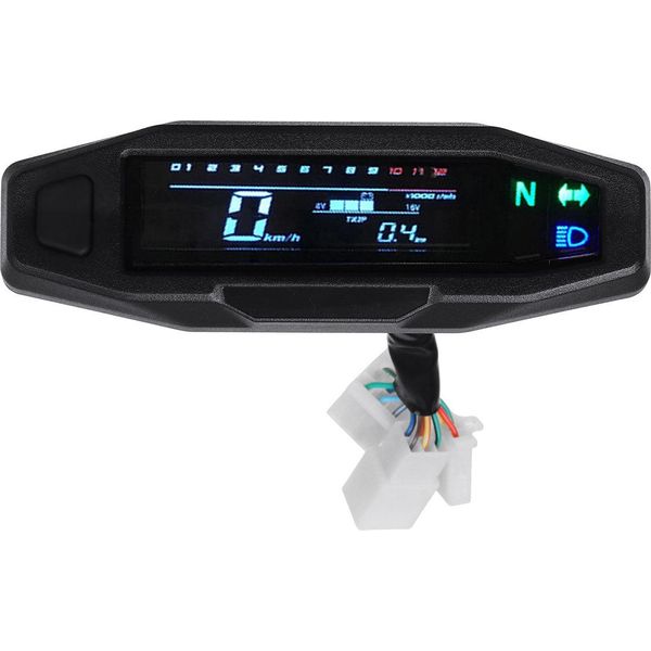 Lcd Digital Motorcycle Multi Gauge Bar Speedometer Odo Speedometer Gearbox Indicator-image