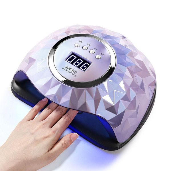 268W Nail Dryer Led Uv Lamp Professional Light Curing Device Nail Polish Dryer Gel Dryer With 4 Timer De, Purple-image