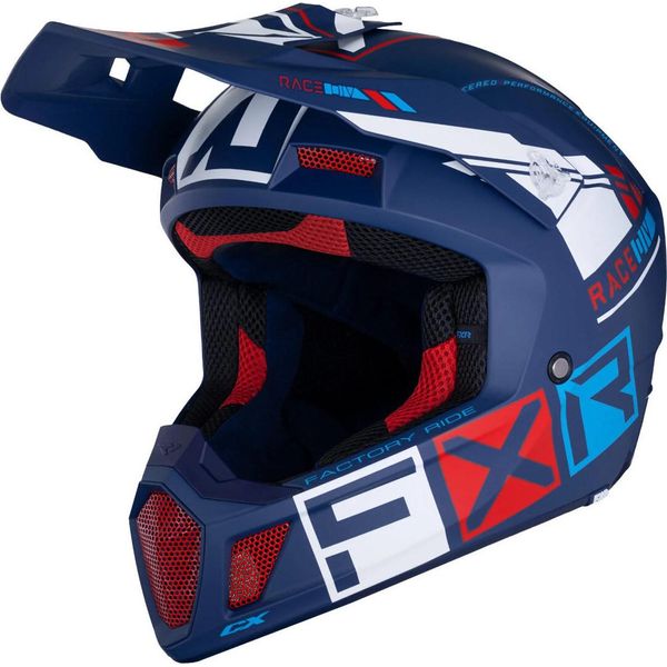 Casco Motocross Fxr Clutch Cx Pro Mips, Blu/Rosso/Bianco, S (55/56)-image