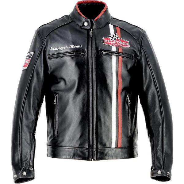 Giacca In Pelle Da Moto Helstons Jay Motul Edition, Nera, 2XL-image