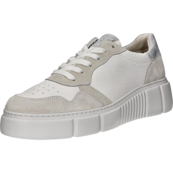Paul Green Bianco Latte Scarpe Da Ginnastica Basse Da Donna In Bianco, Misura 6-image