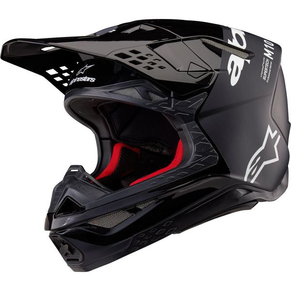 Casco Da Motocross Alpinestars Supertech S-M10 Flood 2024, Nero/Grigio, 2XL (63/64)-image