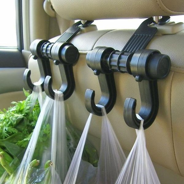 Kaneed 2 Pcs Auto Sedile Multifunzionale Borsa Appesa Gancio Portaoggetti Sedile Appeso Bracciolo Staffa Appesa Ganci Doppi-image