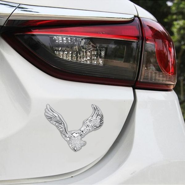 Adesivo Decorativo In Metallo Per Auto Modello Hawk (Argento)-image