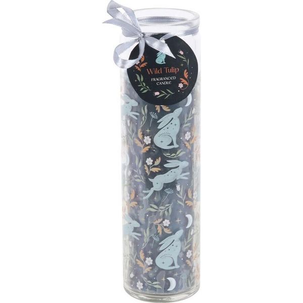 Something Different - Candela Tubolare "Midnight Hare"", Tulipani Selvatici SD6640 (Taglia Unica) (Blu Navy/Trasparente)"-image
