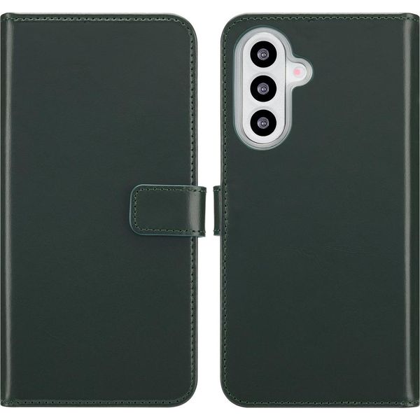 Custodia Per Samsung Galaxy A26 - Vera Pelle - Selencia Flap - Verde-image