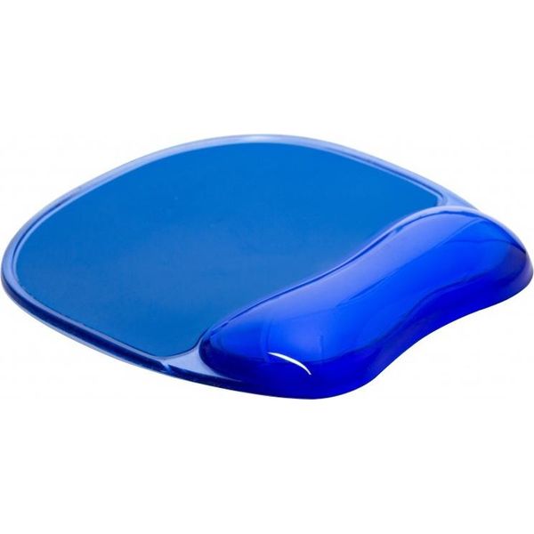 Tappetino Per Mouse, Q-Connect, Gel, Con Poggiapolsi, Blu-image