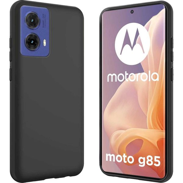 Per Motorola Moto G85 5G Silicone Tpu Custodia Protettiva Cover Flessibile Ultra Sottile Nero-image