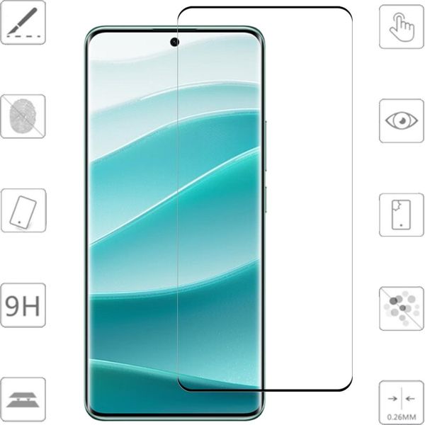 Per Xiaomi Redmi Note 14 Pro 5G / Pro Plus 5G 2X 4D Display Full Lcd Curvo H9 Temperato Schermo Protettore Di Vetro Accessori-image