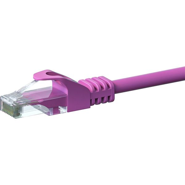 Cavo Di Rete Cat 6 U/Utp - 0,25 Metri - Rosa - Cca-image