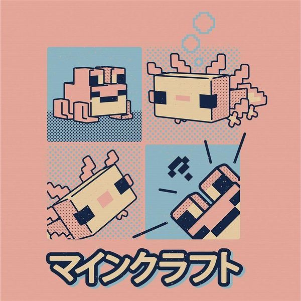 Minecraft - Stampa Su Tela, Rana PM11109 (Taglia Unica) (Rosa Chiaro)-image