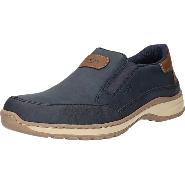 Rieker Scarpe Da Uomo Slip-On / Scarpe Basse Blu Scuro Sintetico Dimensioni: 41-image