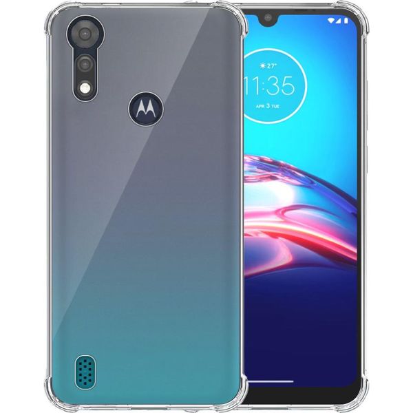 Custodia Per Motorola Moto E6S Trasparente - Custodia In Silicone Tpu Antiurto Con Paraurti Trasparente - Smartphonica-image