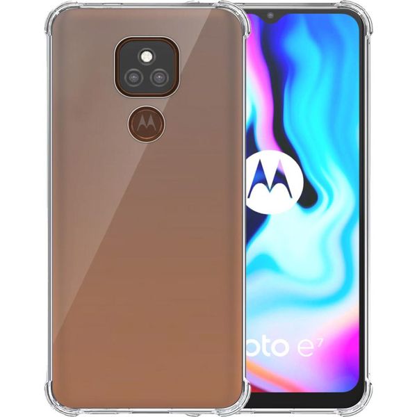 Custodia Per Motorola Moto E7 Plus Trasparente - Custodia In Silicone Tpu Antiurto Con Paraurti Trasparente - Smartphonica-image