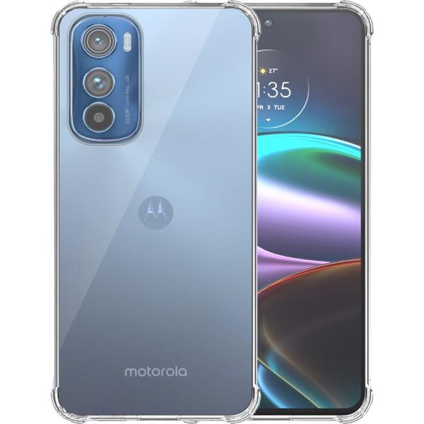 Custodia Per Motorola Edge 30 Trasparente - Custodia In Silicone Tpu Antiurto Con Paraurti Trasparente - Smartphonics-image