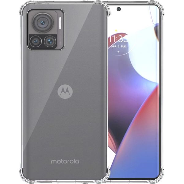 Custodia Per Motorola Edge 30 Ultra Trasparente - Custodia In Silicone Tpu Antiurto Con Paraurti Trasparente - Smartphonica-image