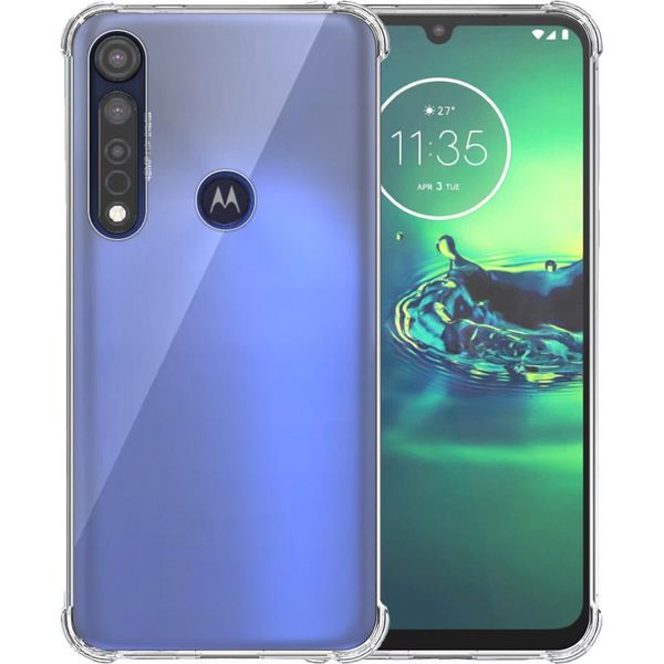 Custodia Per Motorola Moto G8 Plus Trasparente - Custodia In Silicone Tpu Antiurto Con Paraurti Trasparente - Smartphonica-image