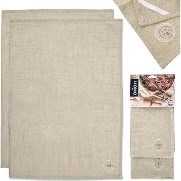 Asciugamani Da Cucina Orion Asciugamano Da Cucina Asciugamano Da Cucina In Cotone Greenish 70X50 Cm 2 Pz.-image
