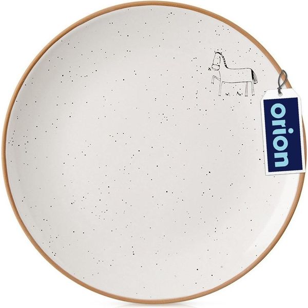 Orion Piatto Da Dessert Piatto Da Torta Piatto In Ceramica Piatto Da Colazione Piccolo Piatto In Ceramica Beige 20 Cm-image
