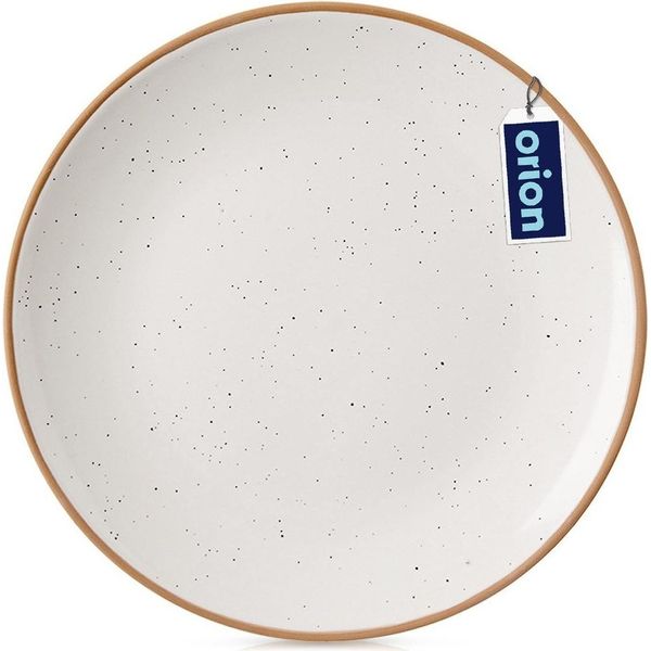 Orion Piatto In Ceramica Piatto Piano Piatto In Ceramica Beige 27 Cm-image